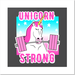 Barbell Unicorn, gym girl, girls who lift, gym girl Posters and Art